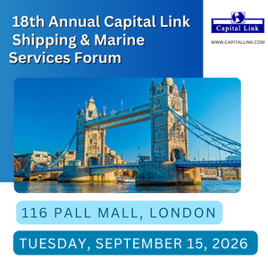18th Annual Capital Link Shipping Marine Services Forum 300 x 300 px
