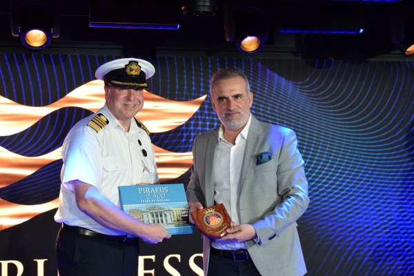Welcoming event for the new cruise ship Sun Princess at the port of Piraeus