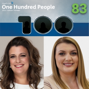 Despina Panayiotou Theodosiou and Elpi Petraki share the No. 83 spot in Lloyd’s List Top 100 People in Shipping
