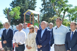 Αγιασμός στα Νηπιαγωγεία Παλαμά που επισκευάσθηκαν από την Ένωση Ελλήνων Εφοπλιστών μετά τις ζημιές από την κακοκαιρία «Daniel»