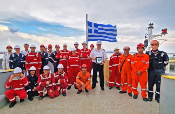 Capital Gas raised the Greek flag on the LNG/C “Aristarchos’’
