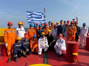 Tanker Vessel M/T 'Akrisios' of Capital Ship Management flies the Greek flag