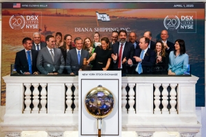 Diana Shipping Inc. rings the Closing Bell at NYSE – Celebrating 20 Years of Growth, Resilience &amp; Vision