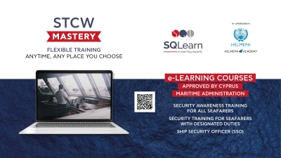 New STCW Online Computer Based Training by HELMEPA and SQLearn approved by Cyprus Maritime Administration