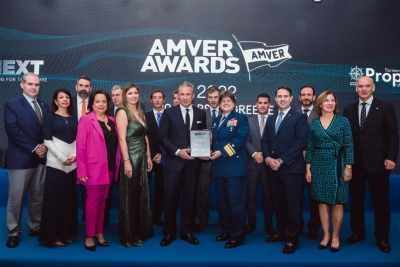 The Greek shipping community supports the AMVER Rescue system and Propeller Club’s social actions
