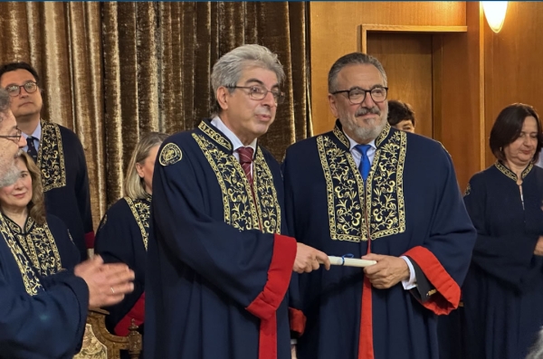 Ο Πρόεδρος ΝΕΕ Δρ Γ.Δ Πατέρας αναγορεύτηκε σε επίτιμο διδάκτορα από το Πανεπιστήμιο Αιγαίου