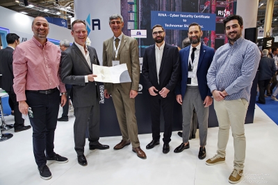 Technomar Shipping Inc. receives RINA Cyber Security Certificate
