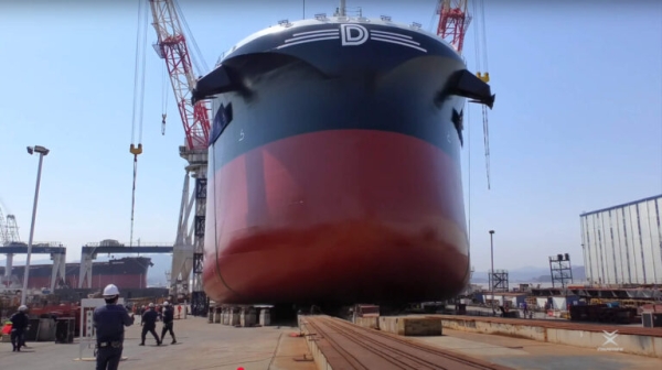 DryDel’s Newbuilding Launching at Tsuneishi Shipbuilding
