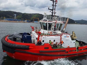Vernicos Scafi Tugs &amp; Salvage Maritime Company together with its partners in SVS Maritime Company, takes delivery of the second newbuilding Tug 75TBP, strengthening the fleet of MED TUGS with five newbuildings in one year with a total of 400BP
