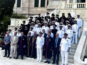 Graduation ceremony of the innovative "Management in Marine Science and Technology" program