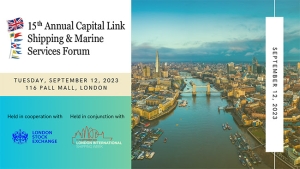 15o Ετήσιο Capital Link Shipping &amp; Marine Services Forum Τρίτη, 12, Σεπτεμβρίου, 2023
